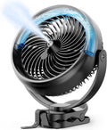 Portable Misting Fan with Clip 10000mAh Battery - Long Runtime