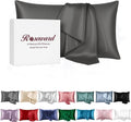 Pure Mulberry Silk Pillow Cases Standard Size - 22 Momme Slate Grey