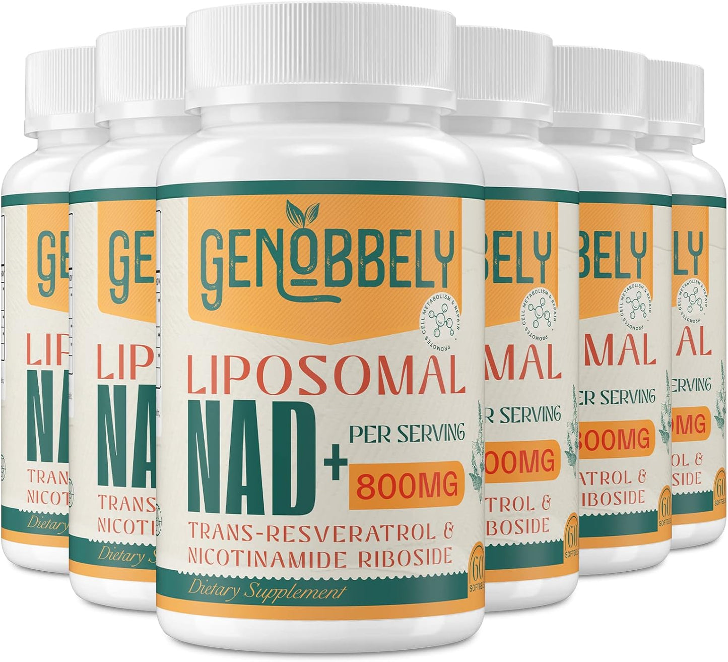 800 mg Liposomal NAD+ Supplement for Healthy Aging and Energy