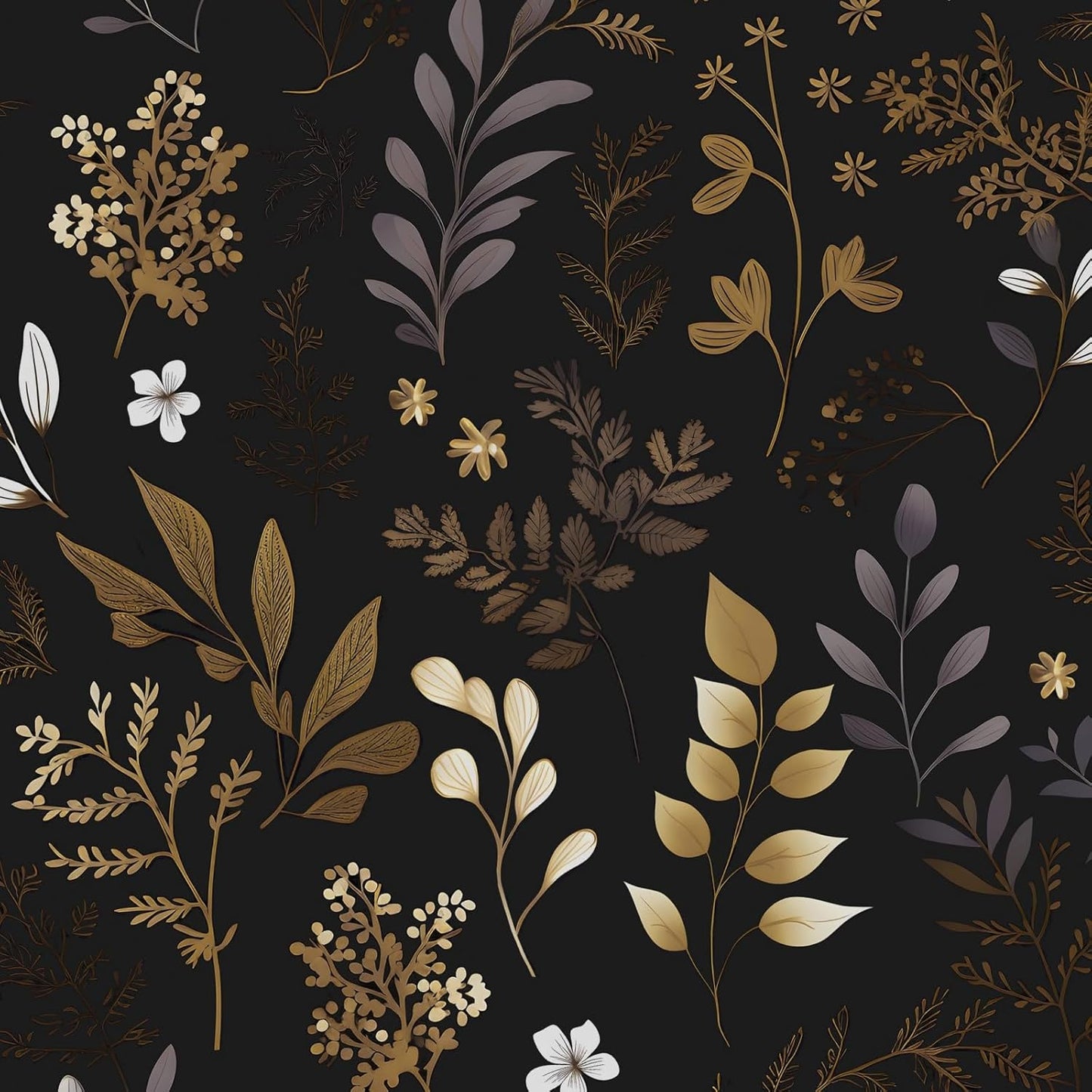 Dark Black Yellow Wallpaper Peel and Stick for Home Decor