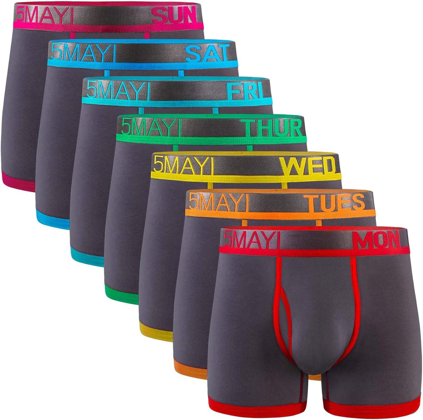 5Mayi Men's Cotton Boxer Briefs - Comfort and Style Combined