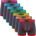 Men's Boxer Briefs Cotton Black Wide Waistband - Comfortable Fit