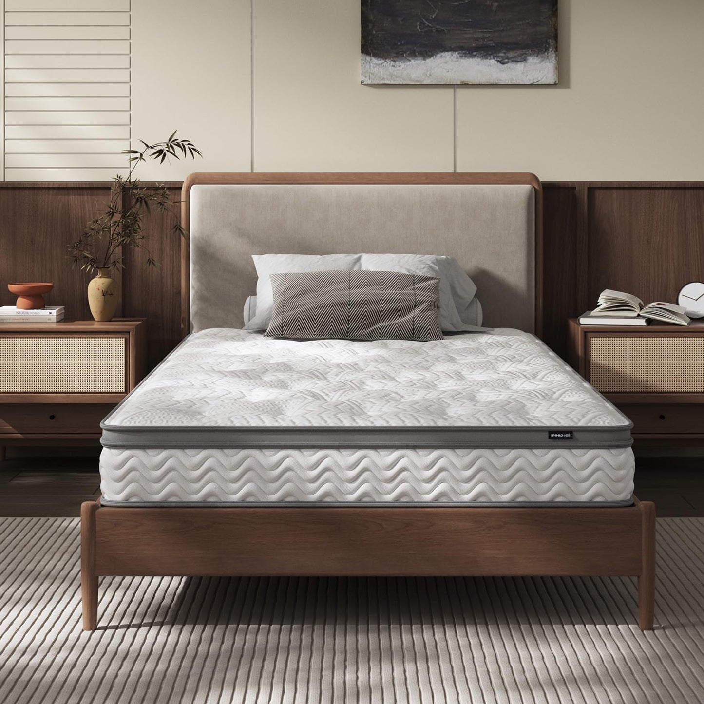 8 Inch Twin Mattress with Bonnell Springs for Comfortable Sleep