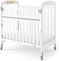 Foundations Serenity White SafeReach Clearview Crib - Compact Durable