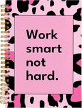 BearCake Hot Pink Leopard Preppy Notebook - Durable Hardcover Journal