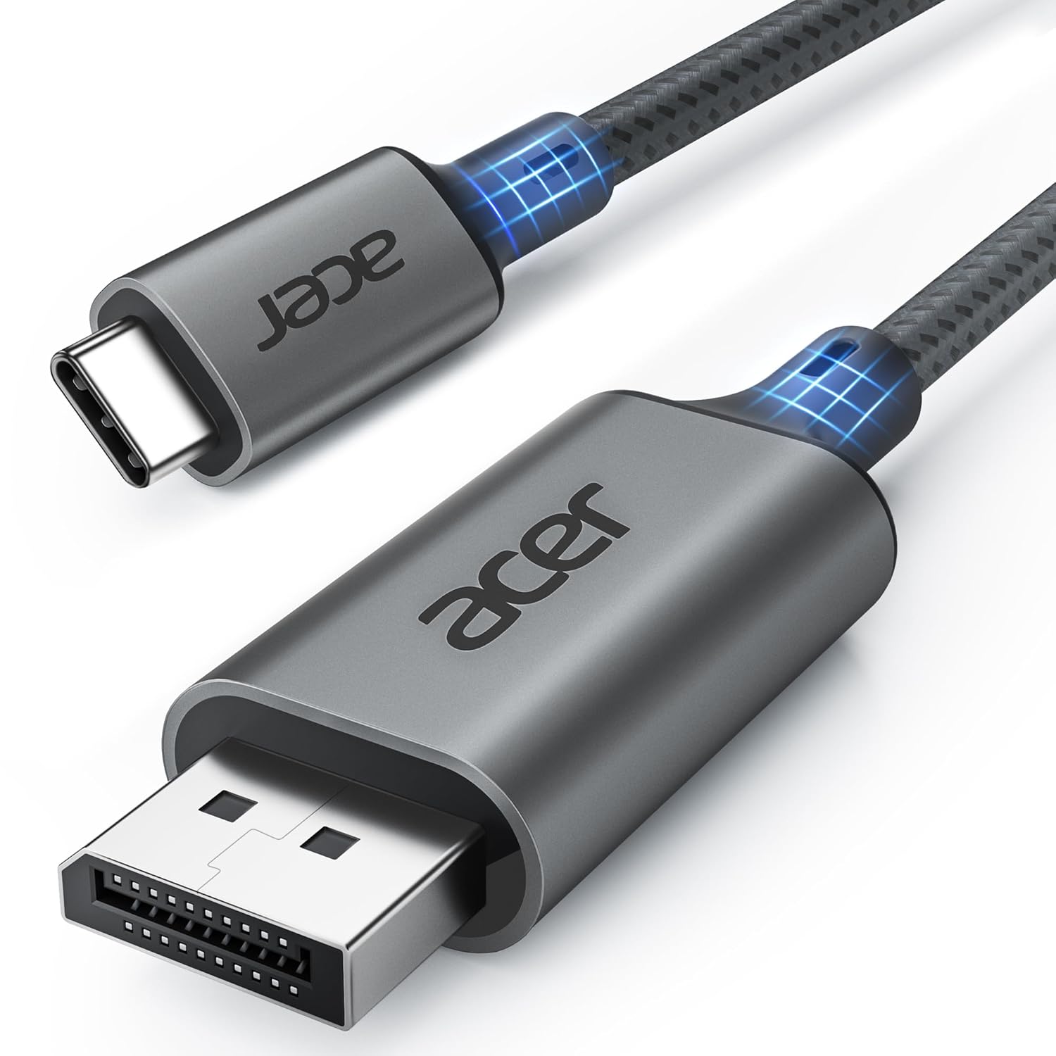 Acer 6.6FT USB C to DisplayPort Cable - 4K@60Hz & 2K@165Hz for MacBook, iPhone, XPS