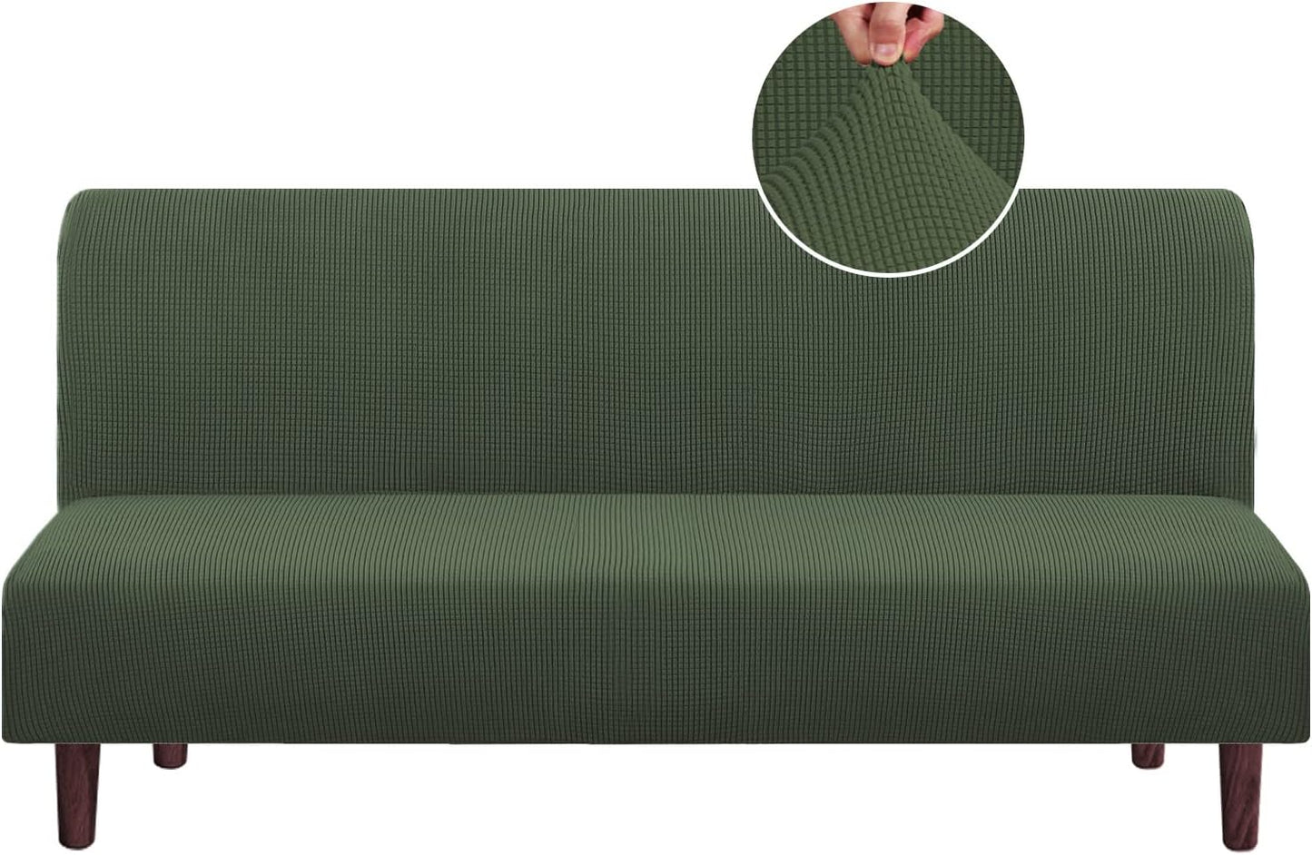 PrinceDeco Jacquard Futon Cover for Stylish Sofa Protection
