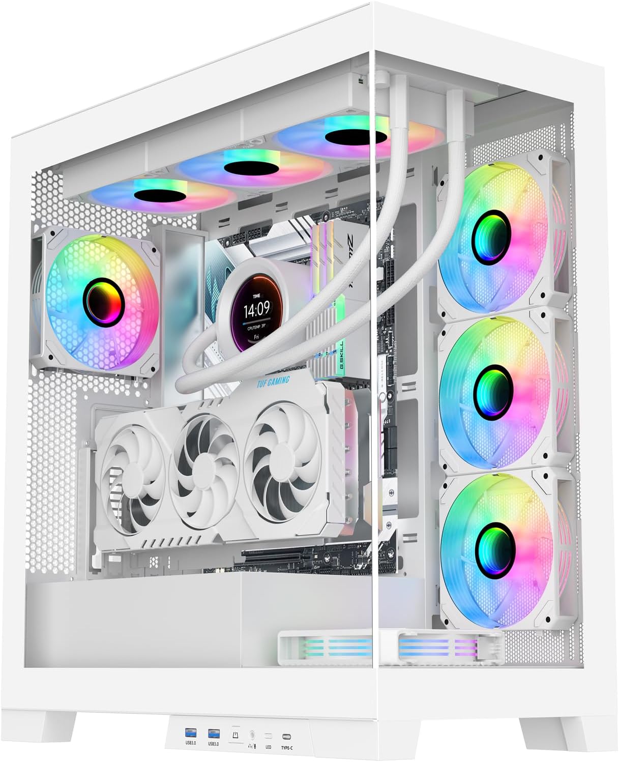 SAMA NEVIEW 4503 Mid Tower PC Case with Dual Tempered Glass