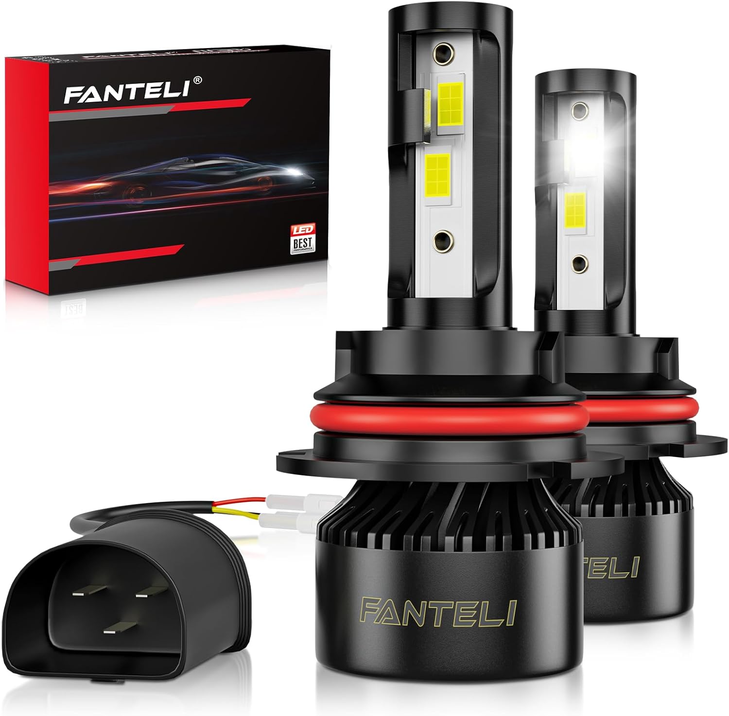 9007 LED Bulb 34000LM 800% Brighter HB5 Bulb for Cars