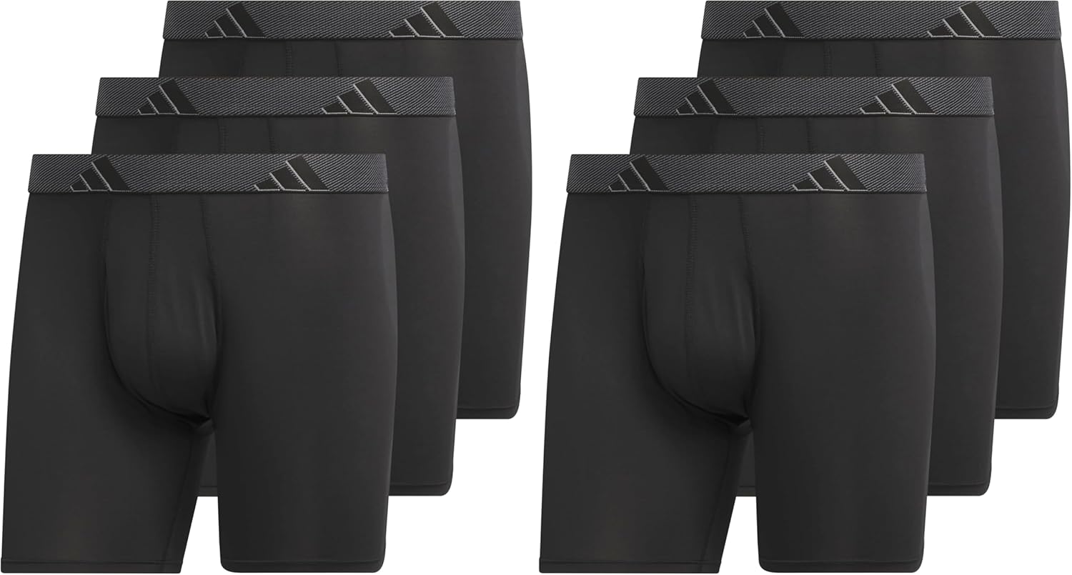 adidas Men's Microfiber Boxer Briefs for All-Day Comfort