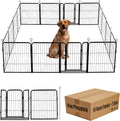 Dog Playpen 24 32 40 48 in Pet Fence - Tool-Free Portable Exercise