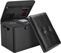 DocSafe Storage Ottoman with Lock and Fireproof Safe - Compact 17in