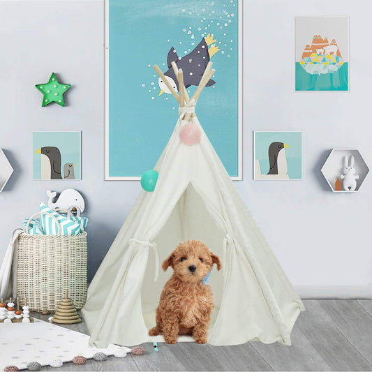 Cozy Pet Teepee with Mat by Tanen Tech