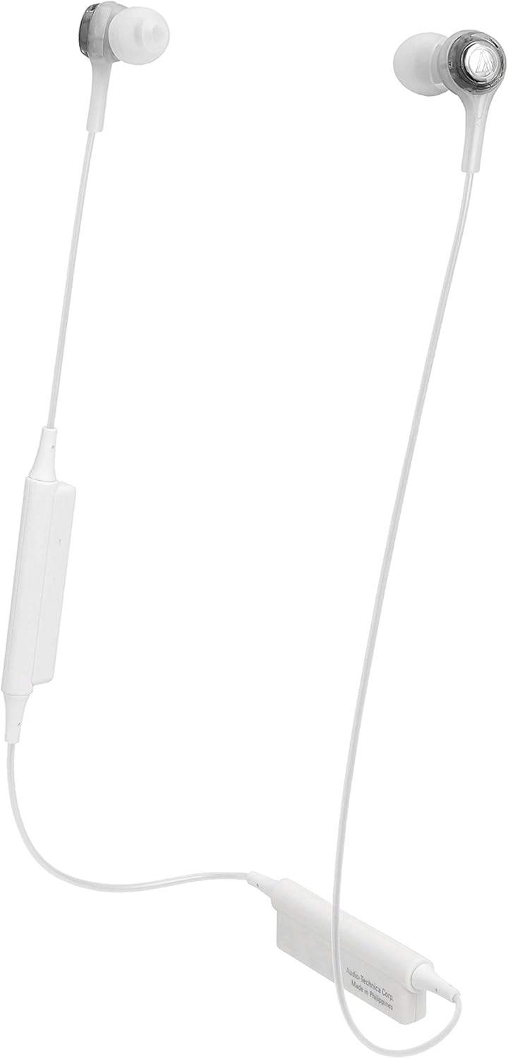Wireless In-Ear Headphones with Mic - White