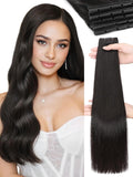 WIGNEE Natural Black Double Invisible PU OVO Human Hair Extensions
