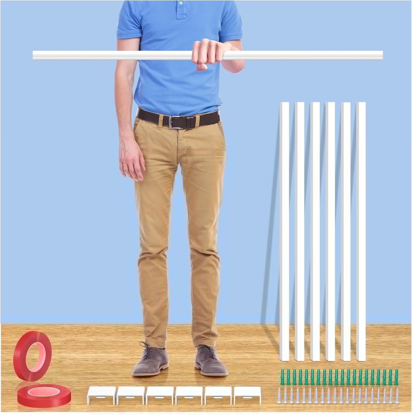 Extra-Long Paintable Cord Cover Hider for Wall Mounted TV