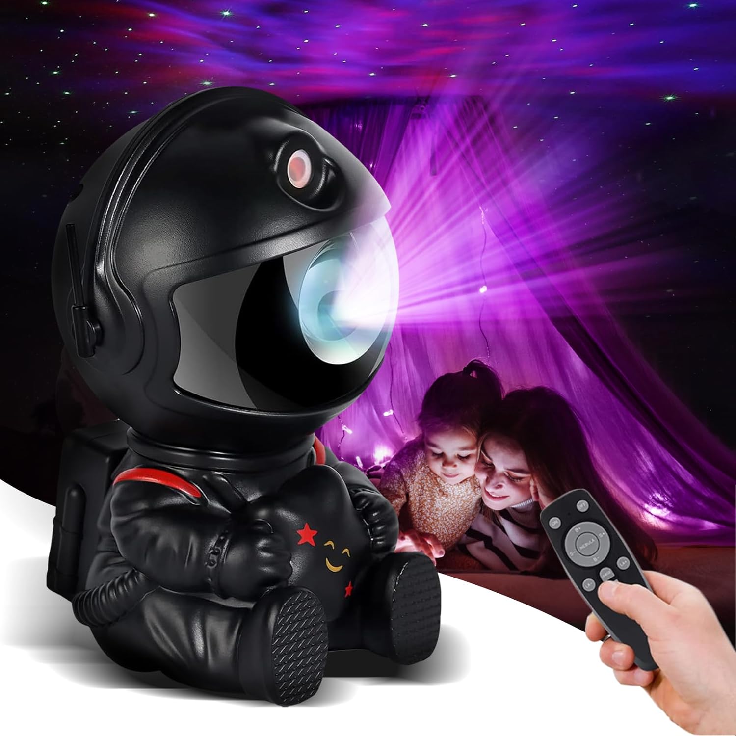 Remote Control Galaxy Projector - Starry Night Light