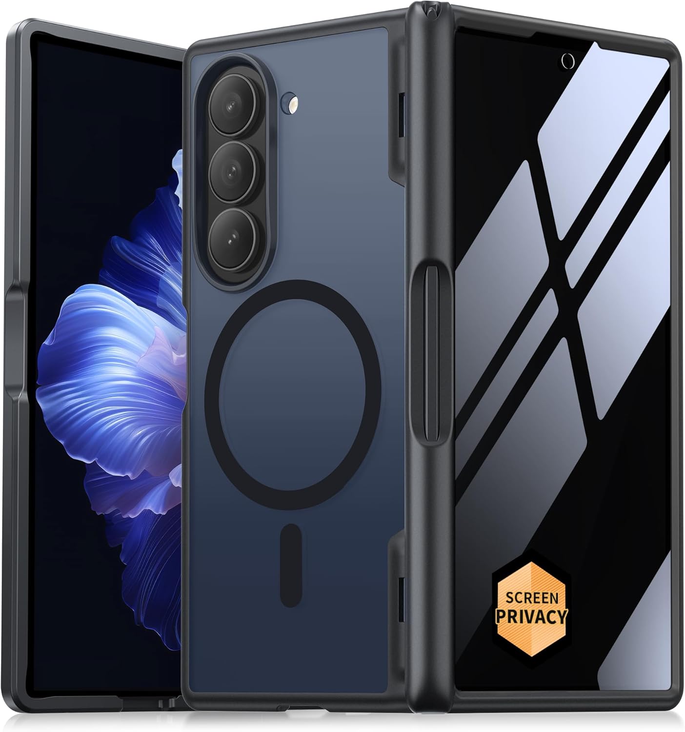 MOBOSI Magnetic Case for Z Fold 5 with Privacy Screen Protector