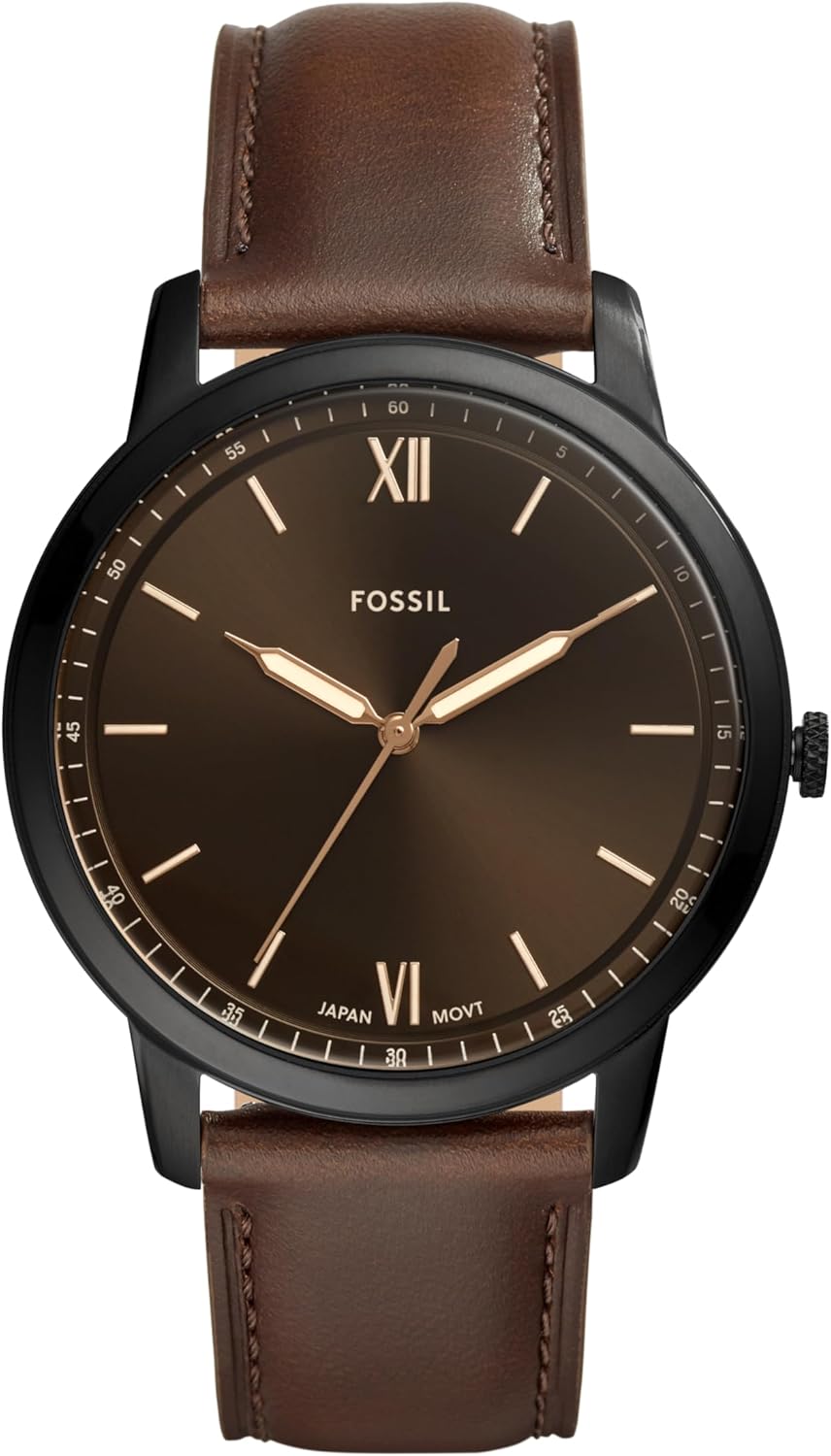 Fossil Men's Minimalist Quartz Watch with Big Face Style Design