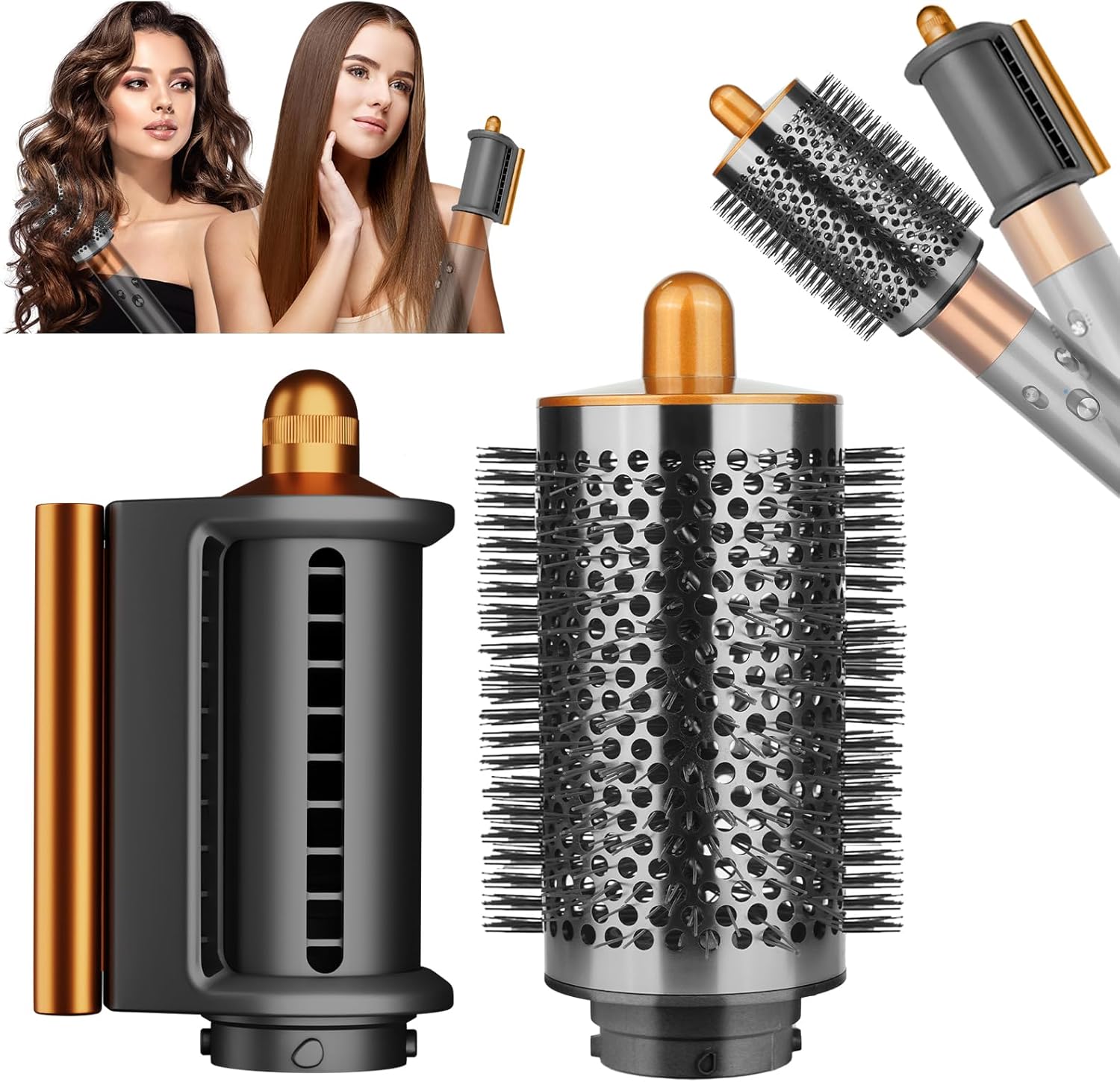 Dyson Airwrap Volumizing Brush Set - Anti-Flyaway & Smoothing