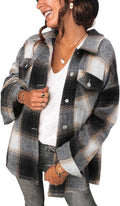 Trendy Women Plaid Shirt Jacket for Comfort and Style