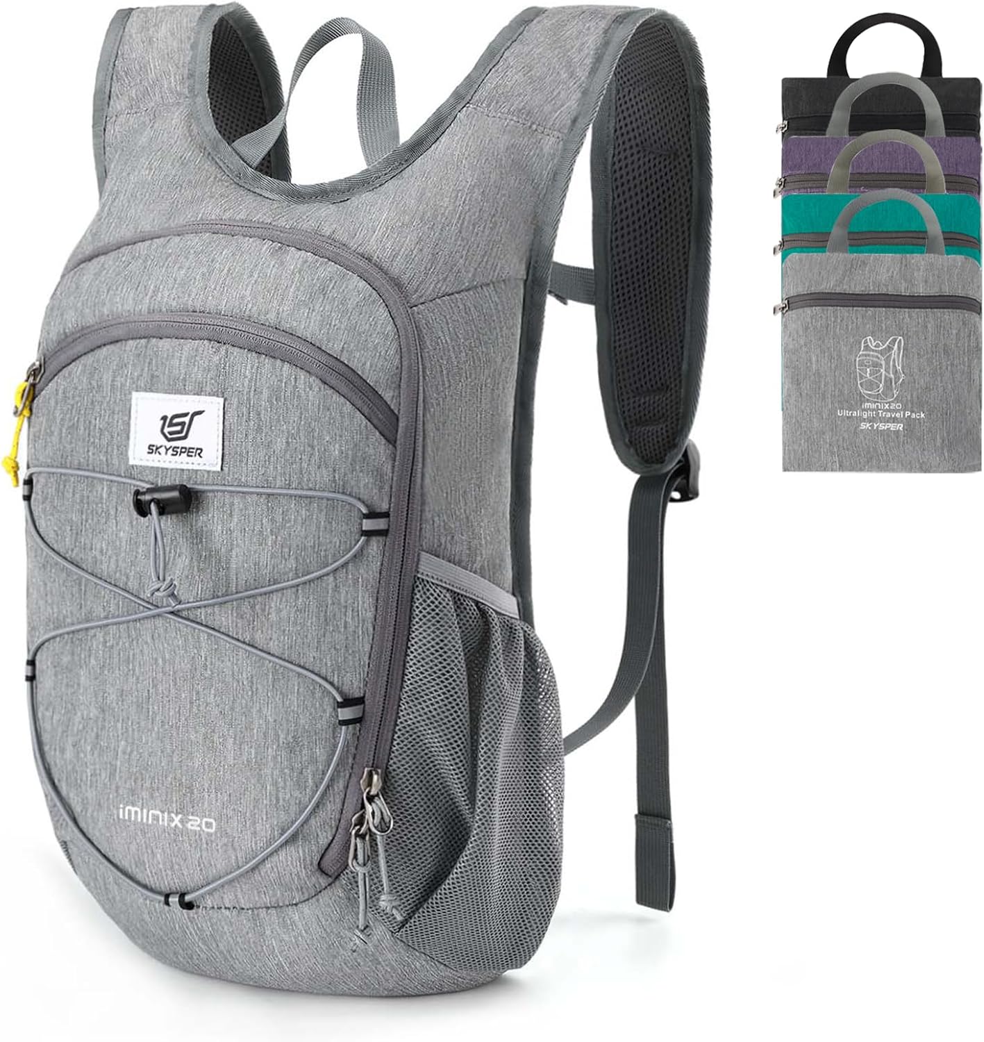 SKYSPER Foldable Hiking Backpack: Lightweight & Packable for Easy Travel