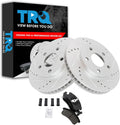 Front Ceramic Brake Pad & Rotor Kit for 1996-99 LeSabre - G-Coated