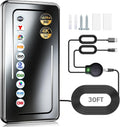 Indoor TV Antenna 1900+ Miles Range - 2025 Upgraded Signal Booster