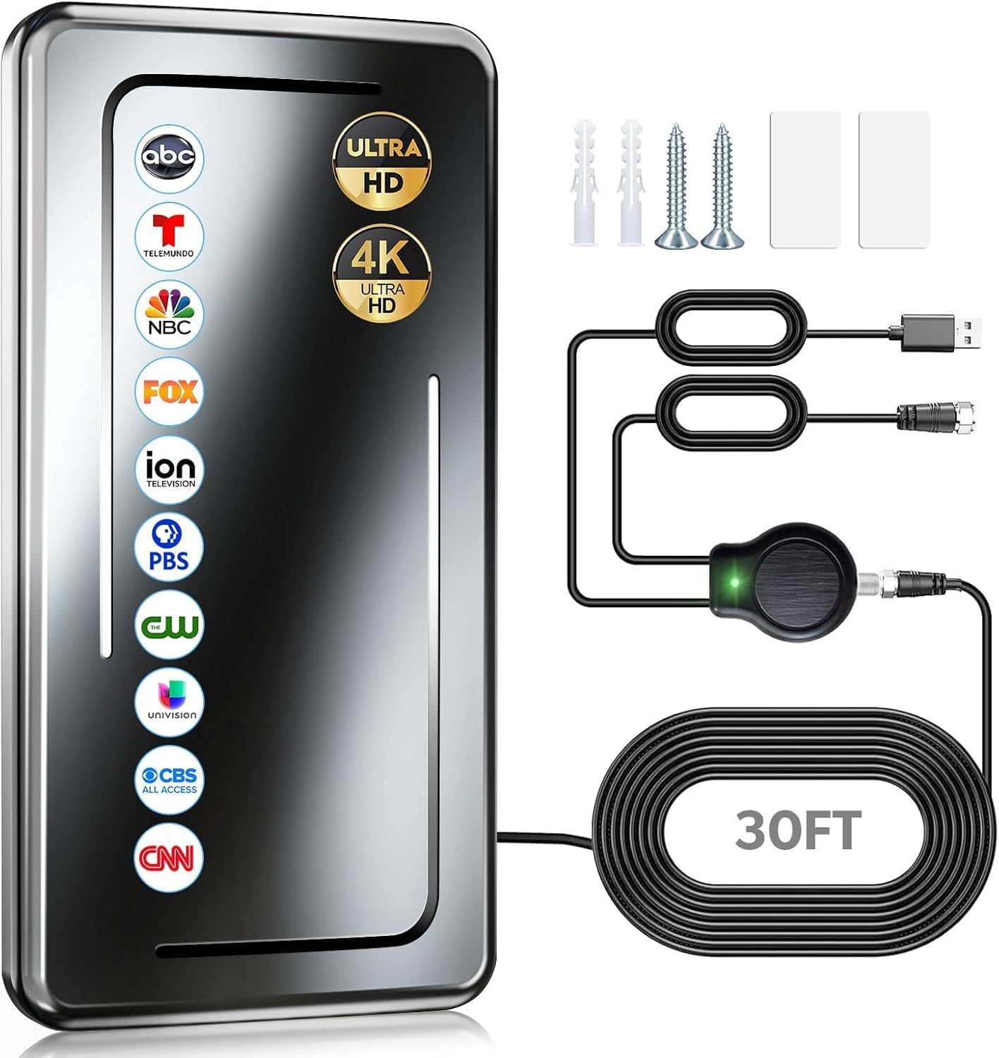 2025 Upgraded Indoor TV Antenna with 1900+ Miles Range