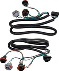 TRQ 2 Piece Tail Light Wiring Harness Set - Direct Fit Replacement