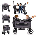 Wagon Stroller for 2 Kids & Cargo Lightweight Foldable Double Stroller