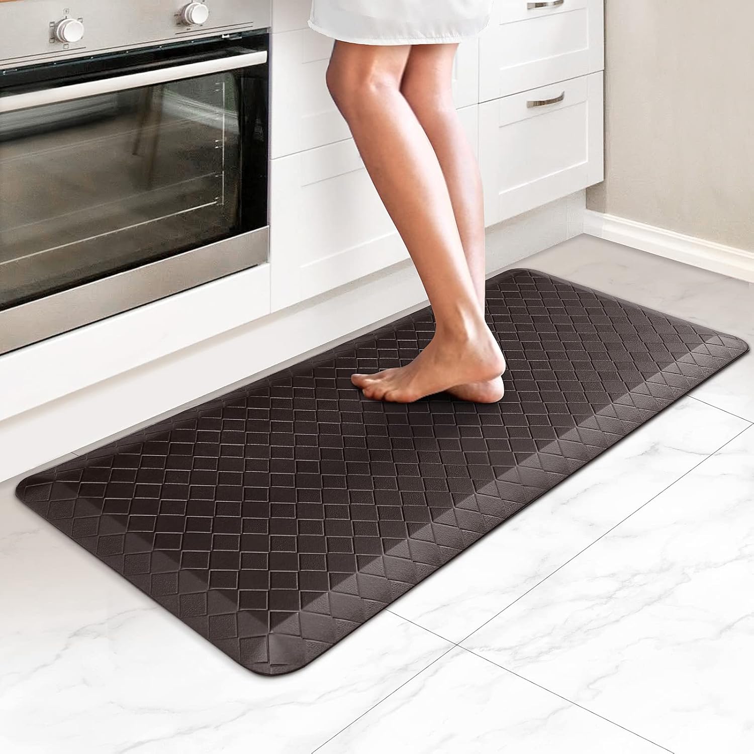 HappyTrends Anti-Fatigue Kitchen Floor Mat for Comfort and Safety