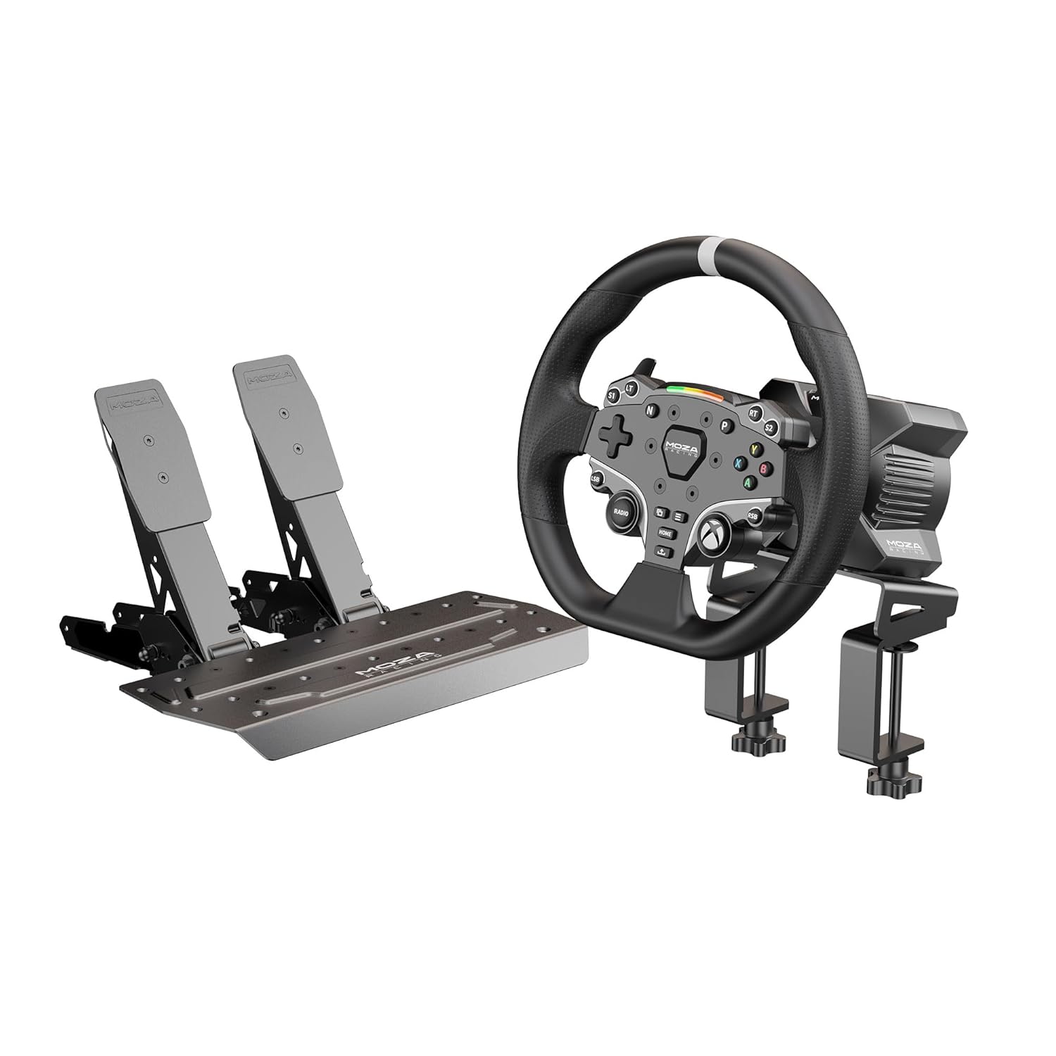 MOZA R3 Steering Wheel and Pedals Kit for Xbox and PC Gaming