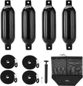 Affordura Boat Fender 4 Pack Boat Bumpers Fenders with Ropes - Dock
