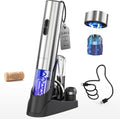 Electric Wine Opener 7-in-1 Rechargeable Corkscrew Gift Set - Fast