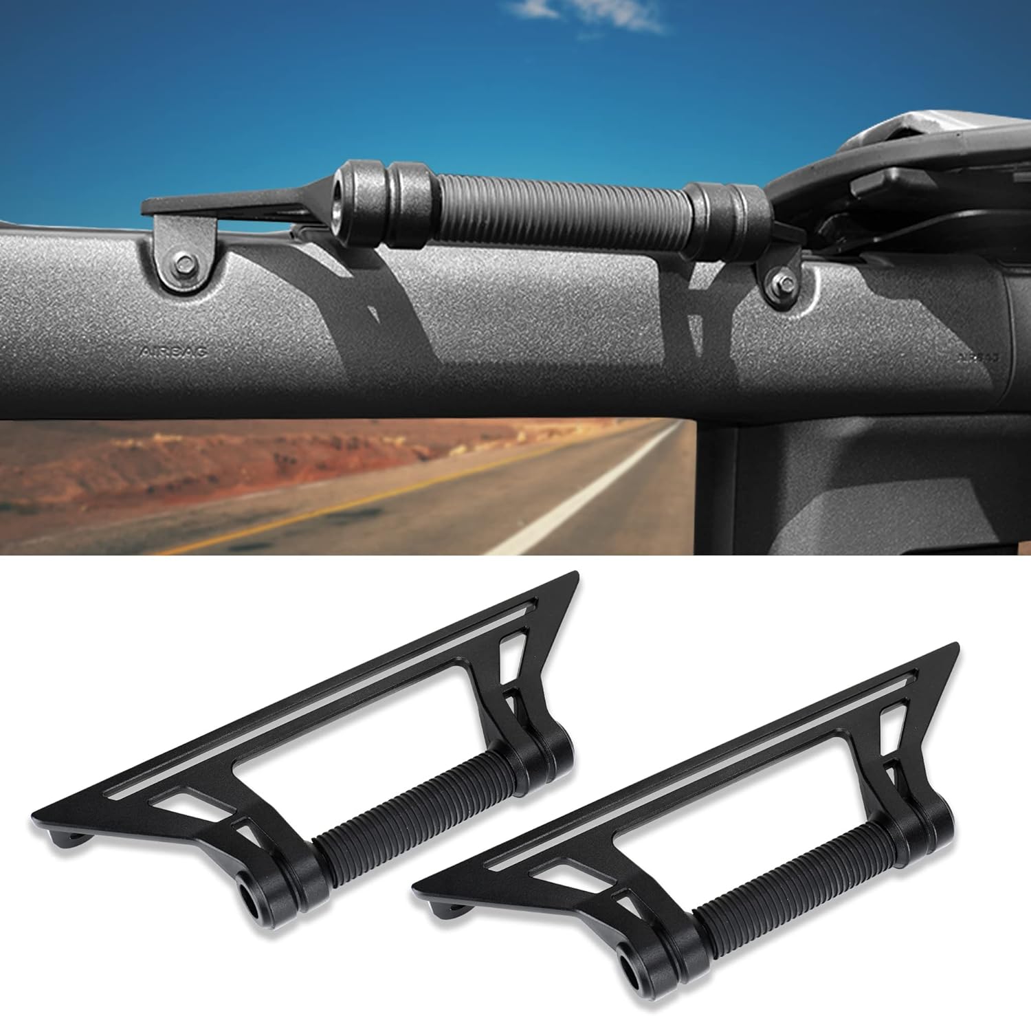Updated Aluminum Grab Handles for 2021-2024 Ford Bronco Rear Seat