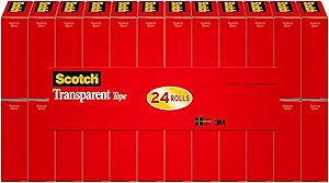 Scotch Transparent Tape for Multi-Purpose Sealing and Labeling