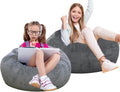 Classic Bean Bag Chair 2 Pcs - Medium Faux Fur Comfort for Kids