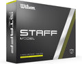 WILSON 2024 Staff Model Golf Balls - 12 Balls, Yellow