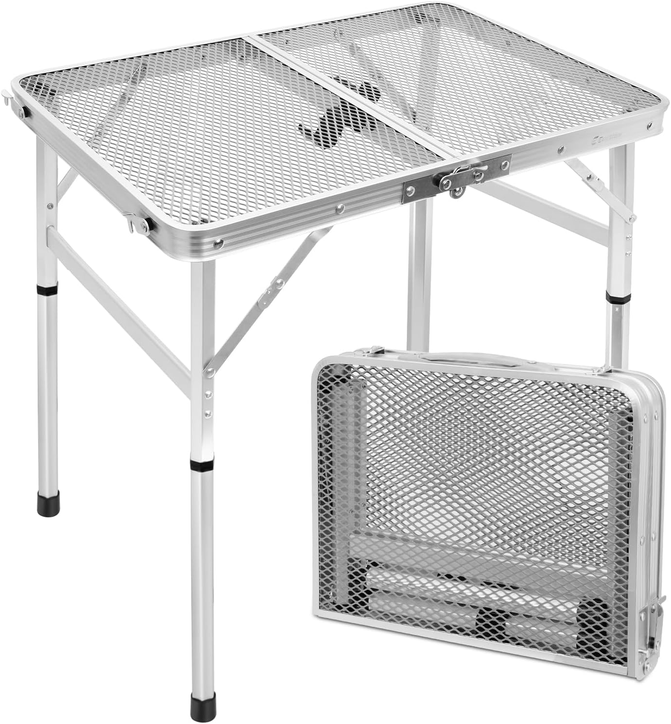 Small 2ft Folding Table with Adjustable Height for Easy Use
