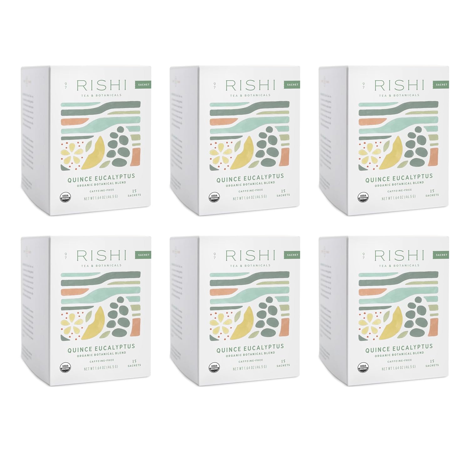 Rishi Tea Quince Eucalyptus Herbal Tea - Caffeine Free Blend