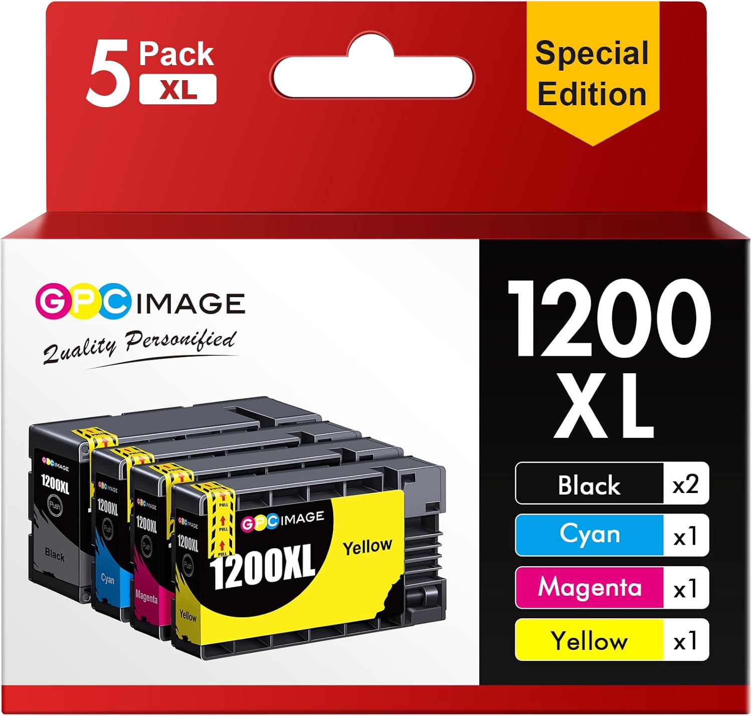 GPC Image Compatible Ink Cartridge Replacement for Canon 1200XL