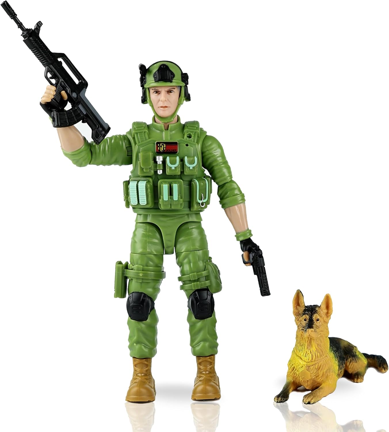 Imaginative Military Action Figures Set for Boys 3+