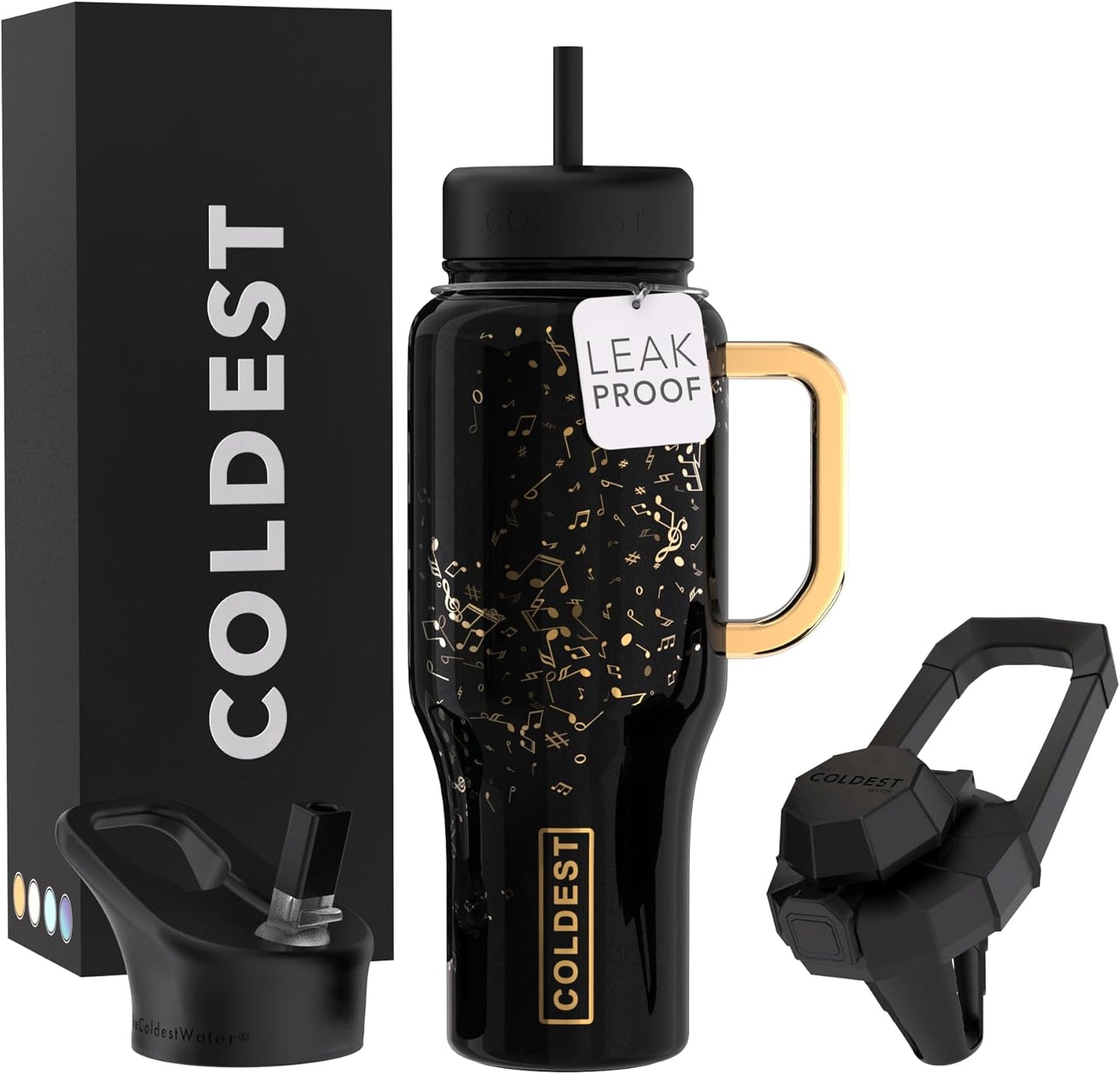 Coldest Tumbler with Handle and Straw - 100% Leak Proof Design