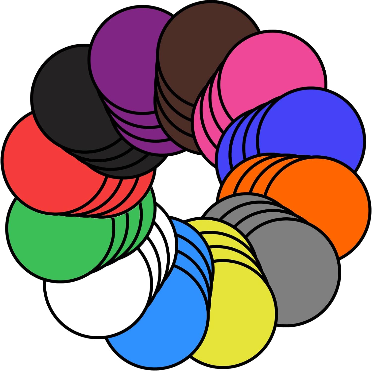 Mototo Foldable Flying Disc Fans Set - 12 Colors