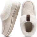 COFACE Women's Memory Foam Moccasin Slippers - Warm Indoor/Outdoor