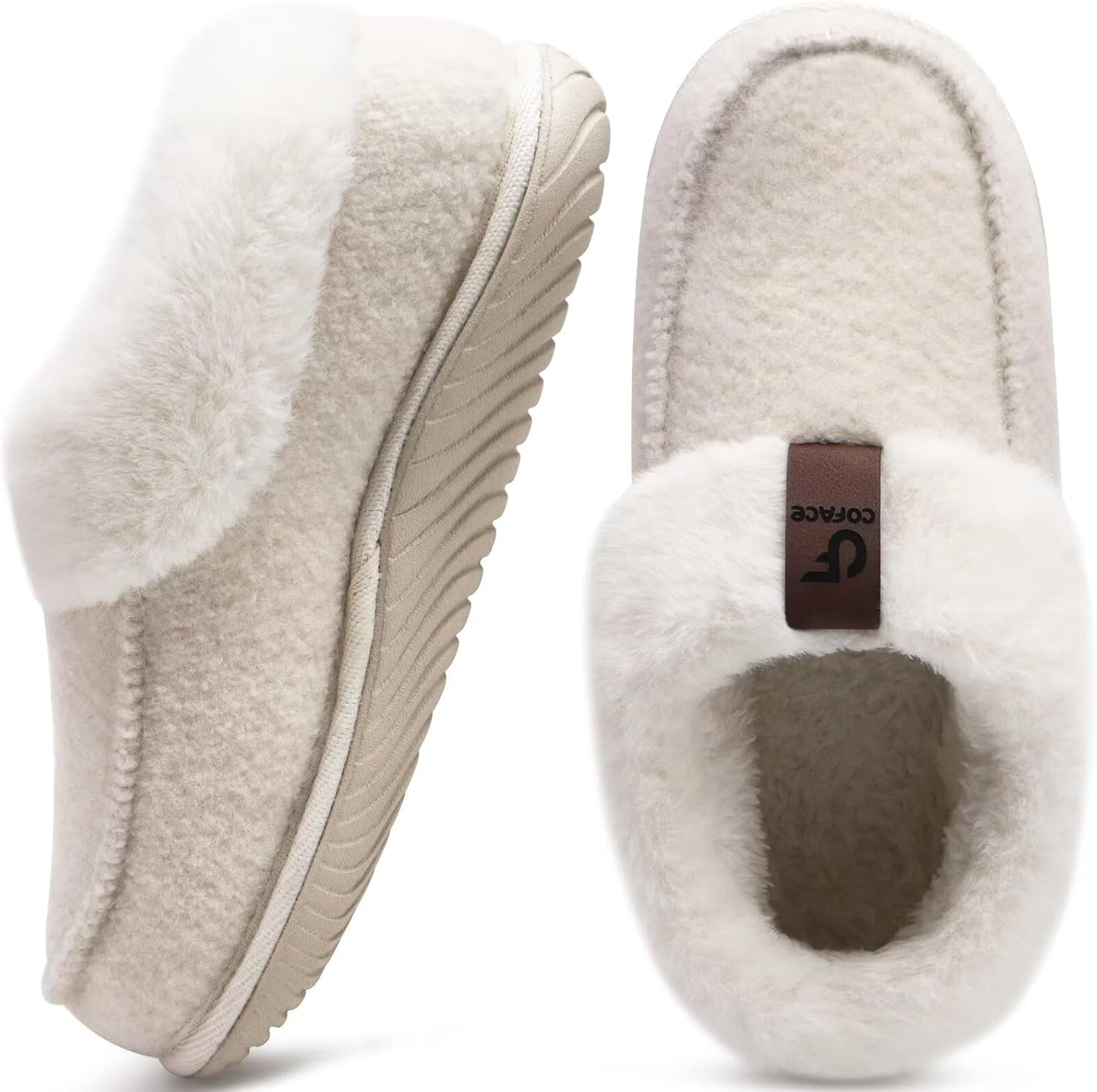 COFACE Women's Memory Foam House Slippers with Arch Support