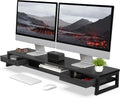 Dual Monitor Stand 42.5 in Monitor Riser with Drawer - Ergonomic Desk