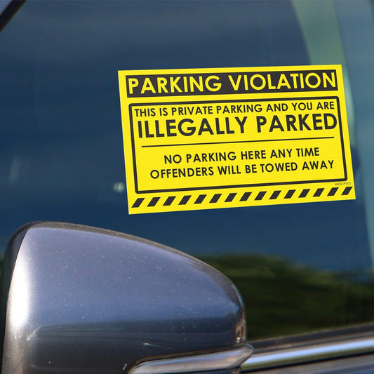 100 MESS Parking Violation Stickers - Super Sticky Warning Stickers