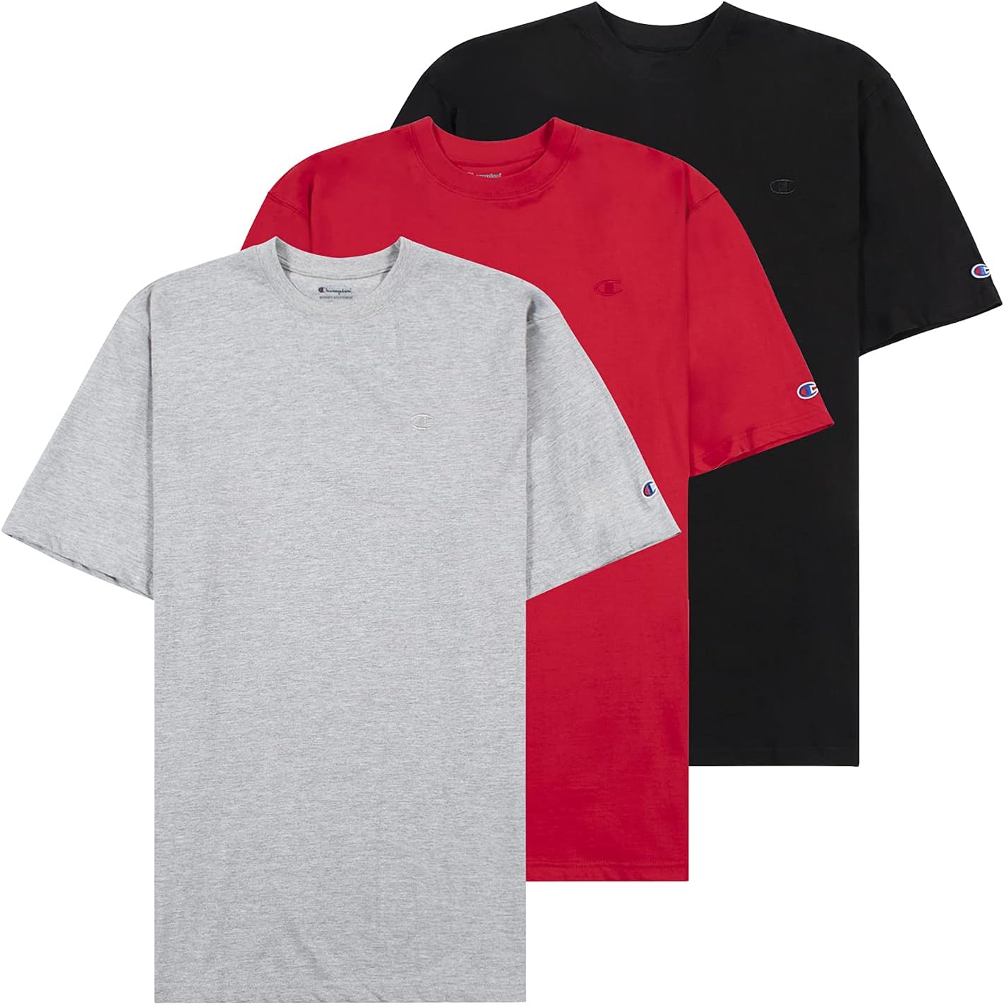 Champion Big and Tall Shirts for Men - 3 Pack of Comfort